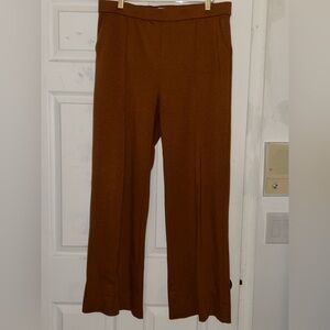 Arket of Sweden washable wool pull-on Wide-Leg Pants pockets EUC  31” inseam
